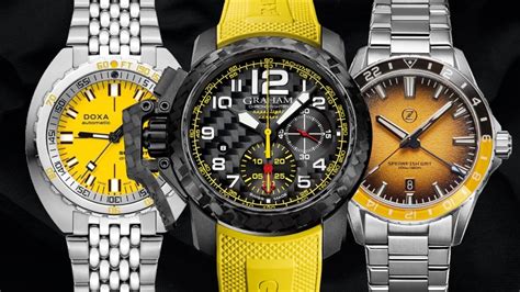 light yellow watches